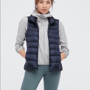 Uniqlo Navy Blue Down Vest- Size M